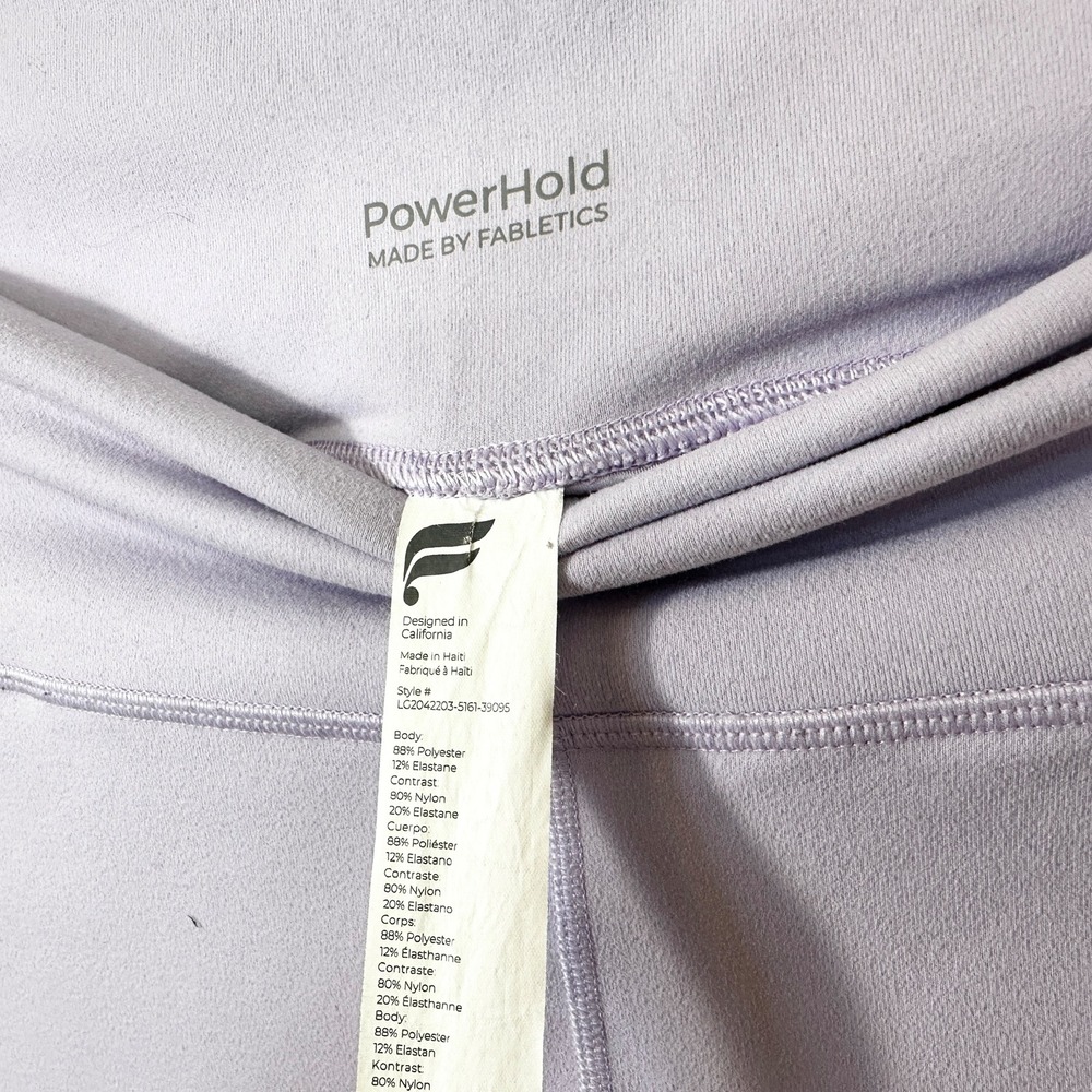 Fabletics Plus Size 4X Leggings Power‎ Hold High Waisted Lilac Side Pocket 150 - Picture 3 of 8